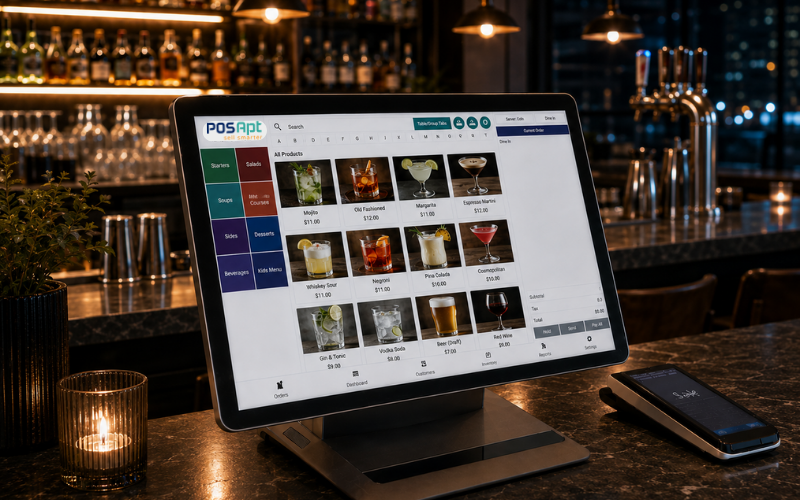 POS System at Counter